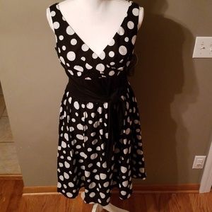 Black Polkadot Dress